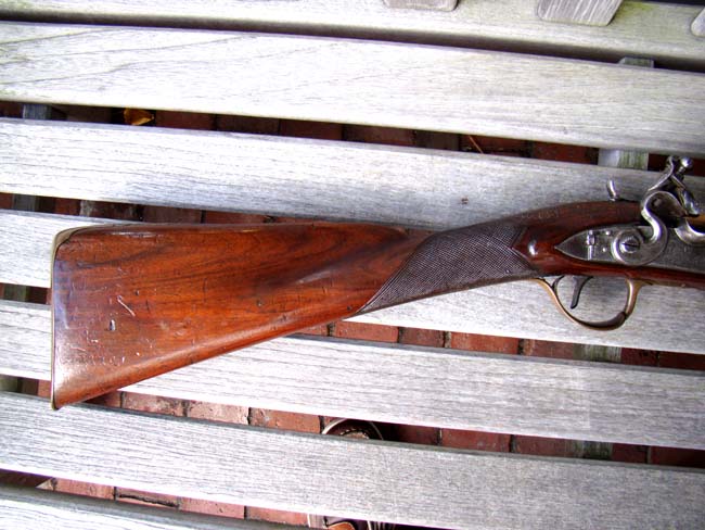  An exceptionally fine Early 19th Century English Flintlock Blunderbuss with Spring Bayonet by Joseph and William Richards circa 1808. — image 4